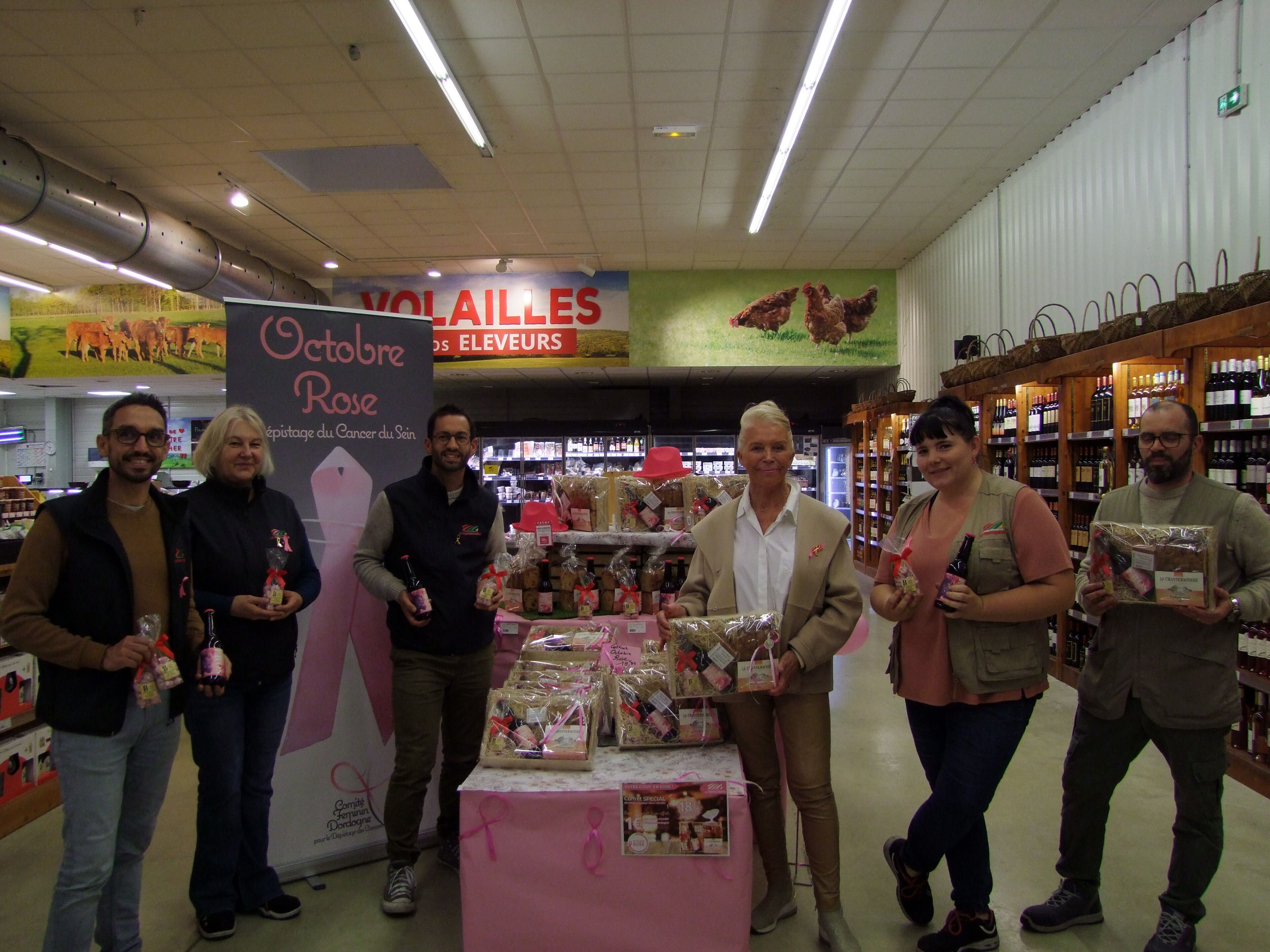 Les magasins La Périgourdine mobilisés pour Octobre rose